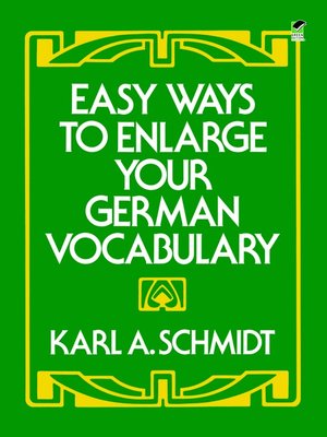 cover image of Easy Ways to Enlarge Your German Vocabulary